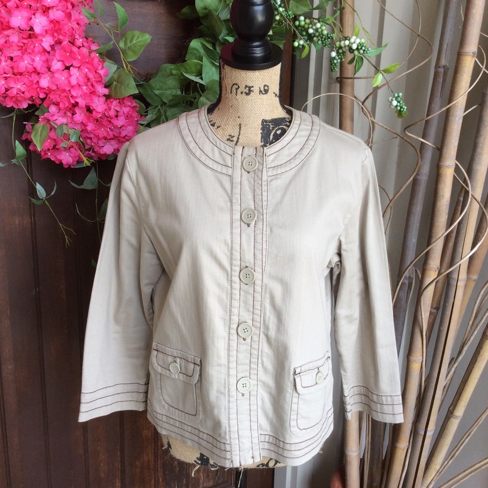 Tan Chico’s jacket